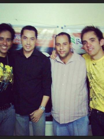 Everton Matos com Guilherme e Santiago