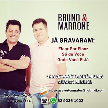 Everton Matos com Bruno e Marrone